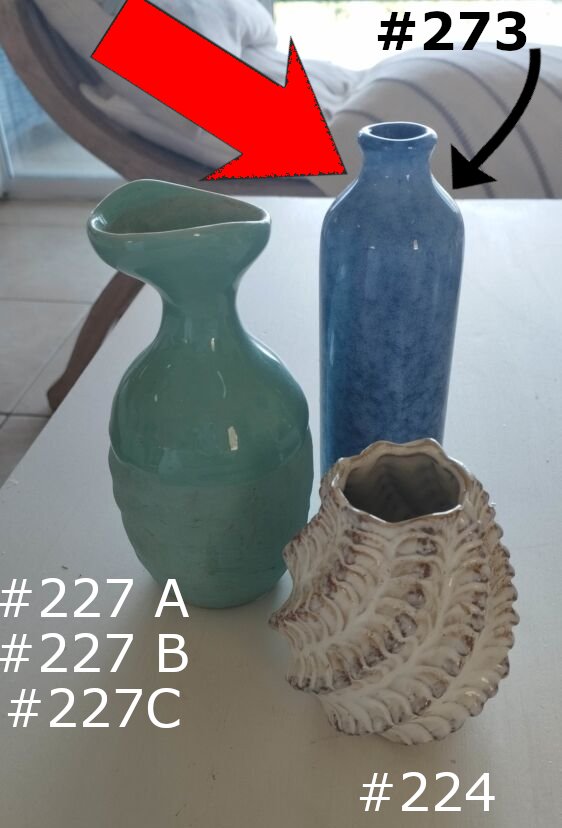 Slim Light French Navy Vase